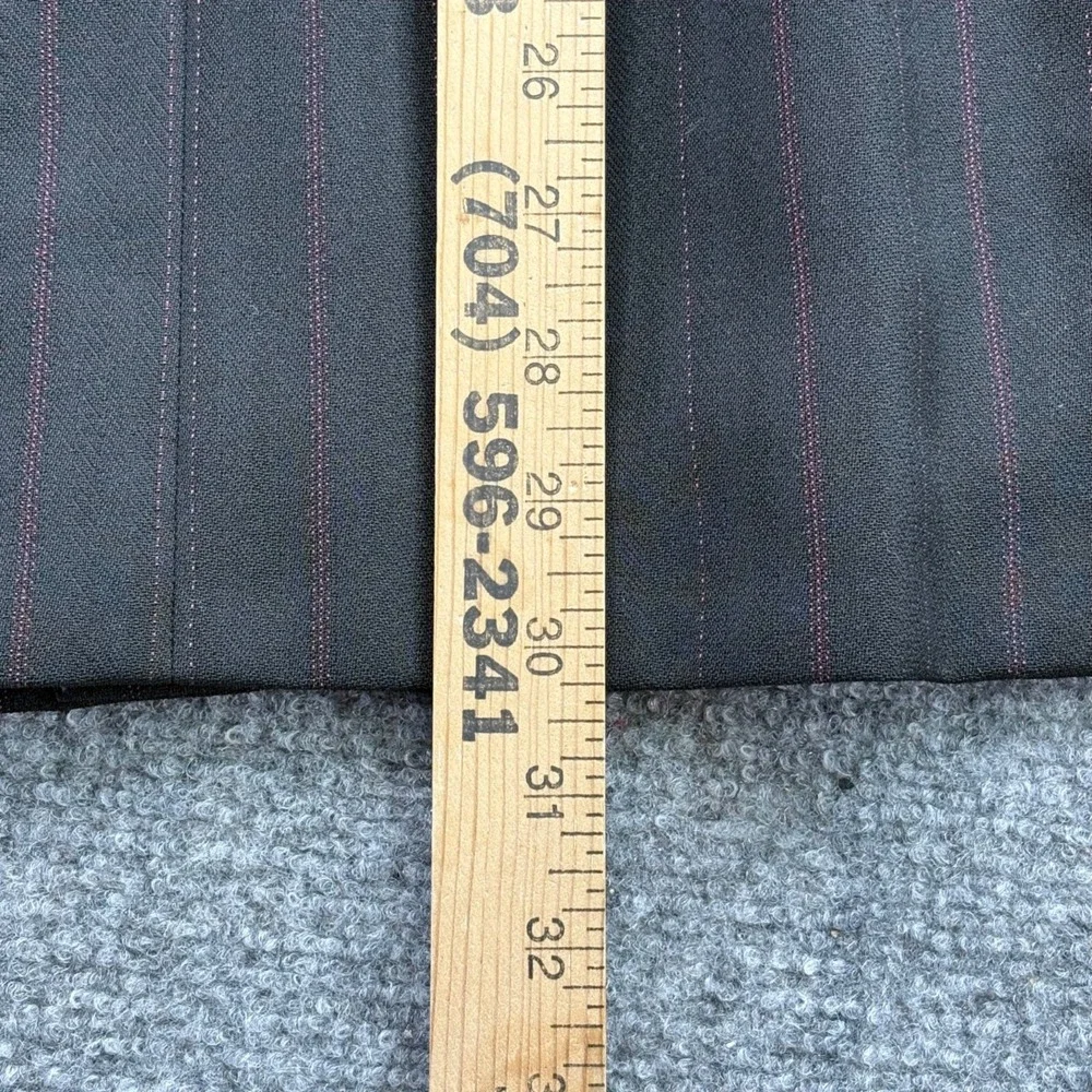 VTG Norton McNaughton Suit Blazer 12 Skirt 14 Black Pinstripe Maxi‎ Y2K Modest